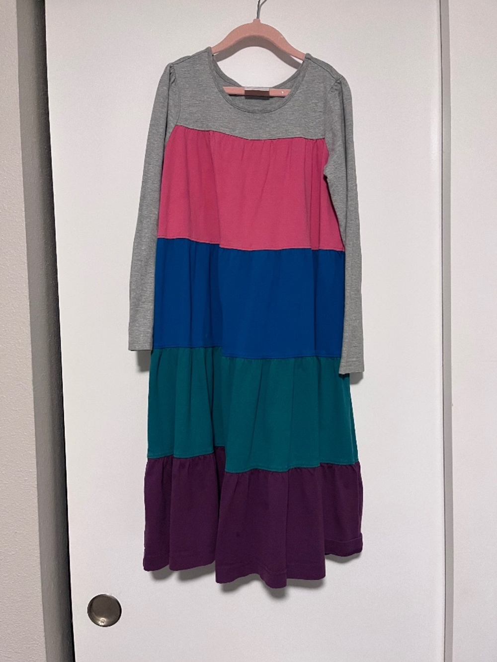 Long Sleeve Colorblock Dress